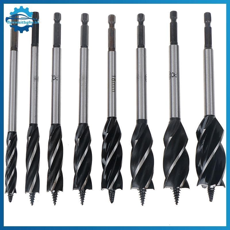 flym 10-25mm Conjunto De Brocas Helicoidais Madeira Corte Rápido Broca Carpinteiro Marceneiro Ferramenta fl