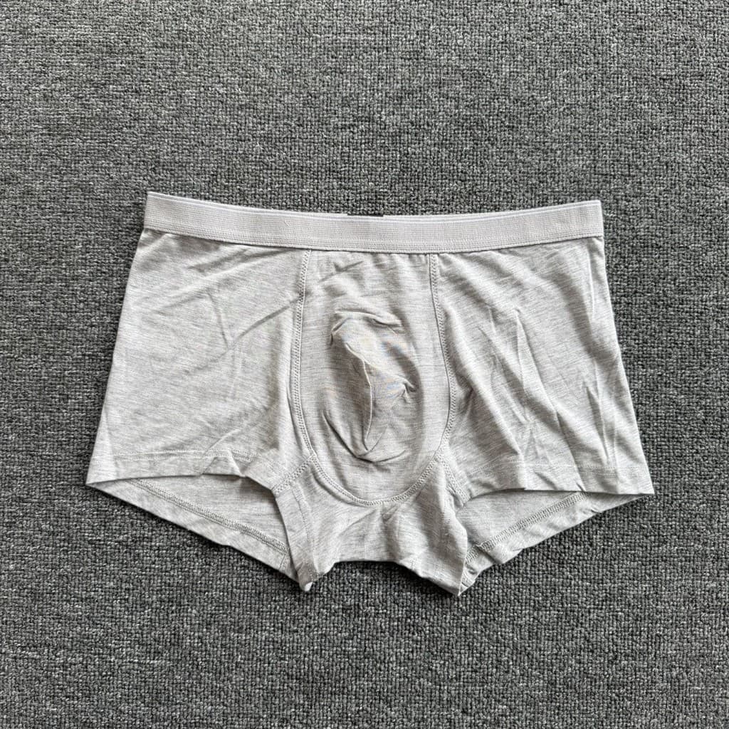 Counter Niu Goods Cueca boxer masculina sem costura, macia, confortável, respirável, nova cueca boxer solta independente