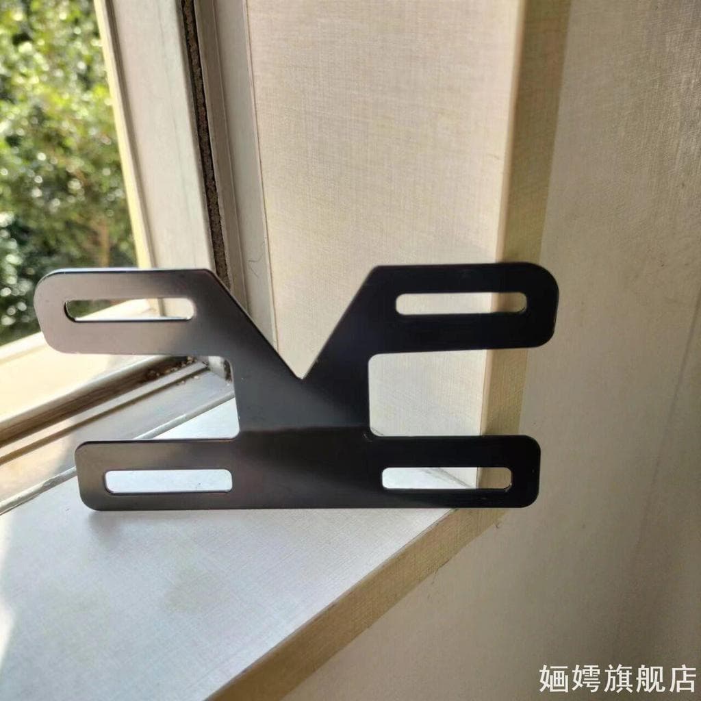 Novo padrão nacional veículo elétrico luz traseira placa traseira suporte em forma de V rack de placa de licença rack de