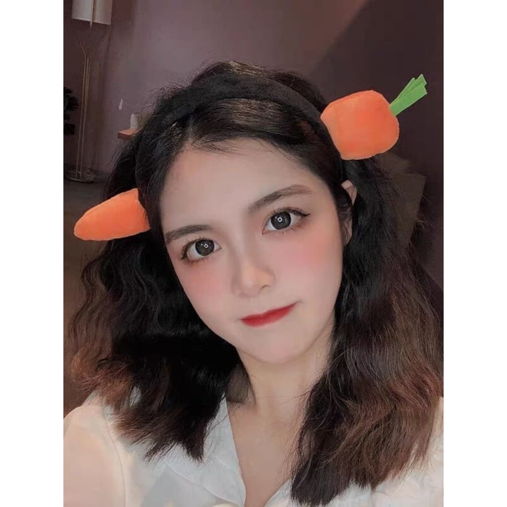 Influenciador bonito cenoura bandana engraçado tubarão bandana Tik Tok usar cabeça peixe salgado Hairpin menina crianças