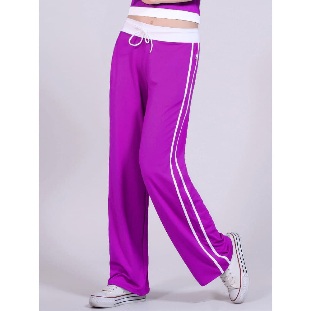 Haozhou dança quadrada Fitness aeróbica Bottomsuit dança desempenho prática competição terno feminino solto calças retas