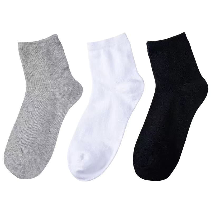 Mi meias de tubo médio outono inverno descartáveis meias masculinas desodorantes absorventes de suor verão boca rasa na