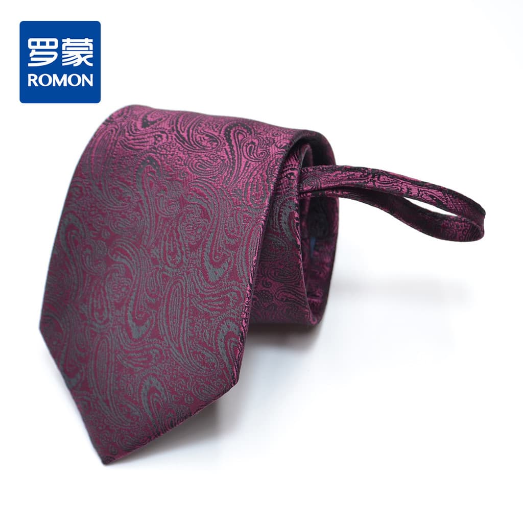 [gravata com zíper em caixa] Gravata Lomon masculina Formal de negócios Casual trabalho noivo casamento gravata preguiço