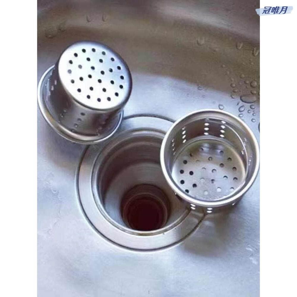 Malha de filtro de pia de cozinha à moda antiga, aço inoxidável, espessada, pequena cesta, lavatório, água, Universal, f