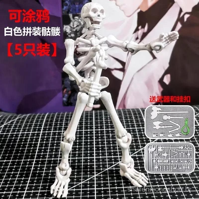 Novo Skull Trooper Lucky 13 Figura Articulada Multi-Juntas, Modelo de Montagem, Decoração, Brinquedo de Pegadinha, LURE