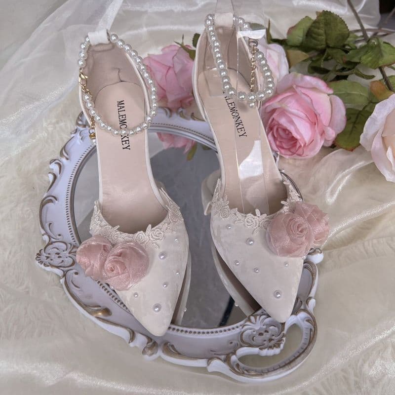 18 anos de idade adulto presente salto alto rosa novo estilo Lolita elegante salto alto meninas All-Match high-End franc