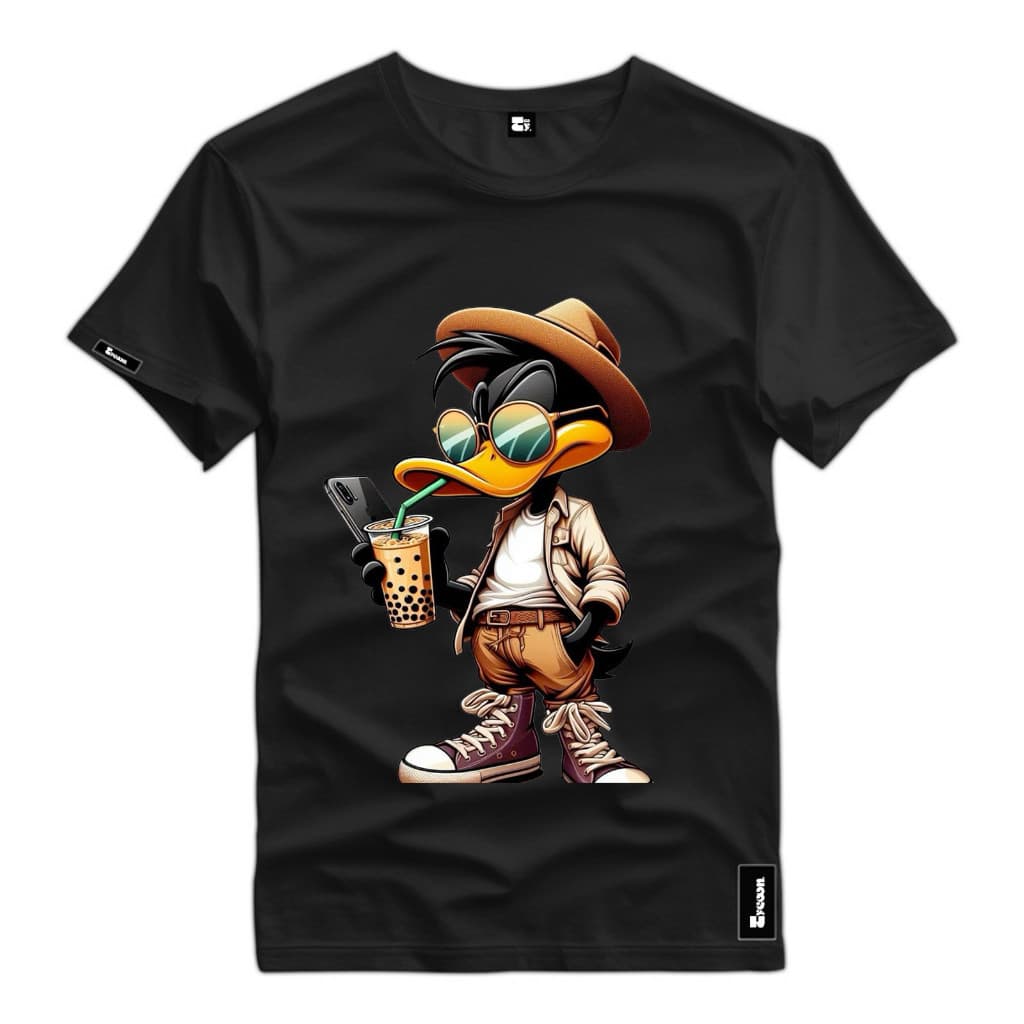 Camiseta Masculina Estampada Pato Donald Style Moda Masculina Camisa Premium