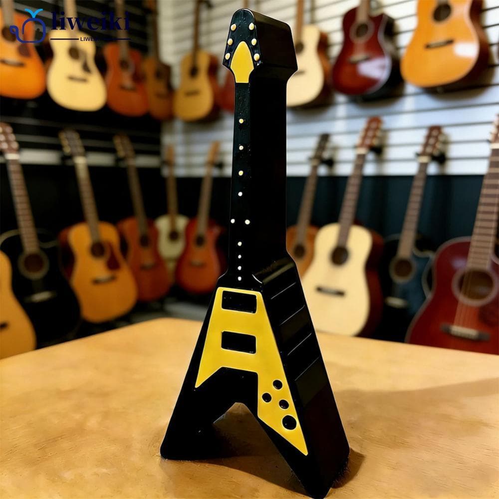 LIWEIKI 3D Impresso Amplificador De Guitarra Forma Picareta Organizador Em De V Suporte De Armazenamento Portátil À Prov