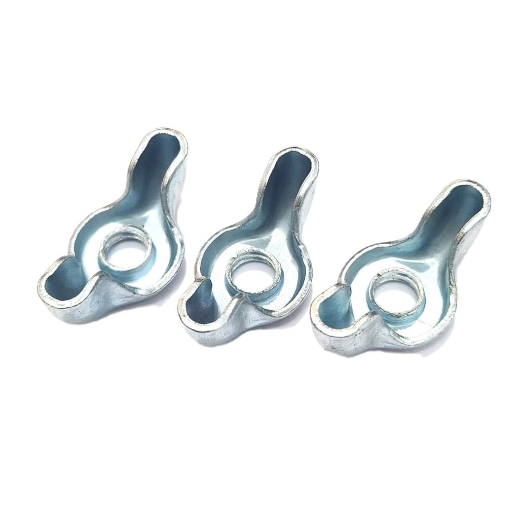 Borboleta Femea rosca 1/4" polegada manípulo Estante Prato Bateria e uso geral aço zincado - 03un