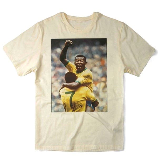 Camiseta Algodao Pelé Rei Pele Rip Rest In Peace Homenagem Futebol Brasil