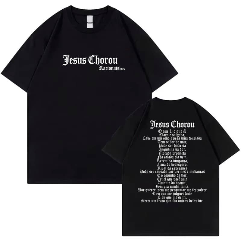Camiseta Básica Racionais Camisa 100% Algodão Streetwear Temos Plus Size Lançamento - Envio Rápido