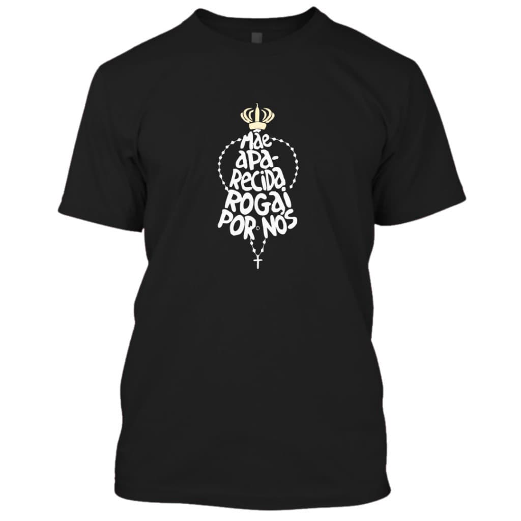 camisa Camiseta camisa PLUS SIZE G1 AO G5 E ADULTO P AO GG  catolica nossa senhora aparecida roguai por nos Deus Jesus