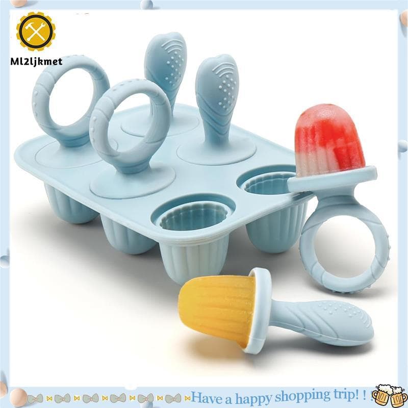 Ml2ljkmetmini Para Bebês Moldes De Silicone Com Palitos , Alívio De Dentição Compatível Leite Materno