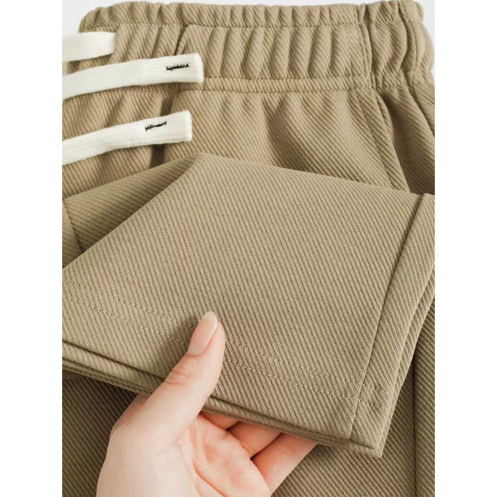 2026 novo estilo estilo americano calças retas Drape Sweatpants masculino cor sólida sarja solta confortável esportes ca