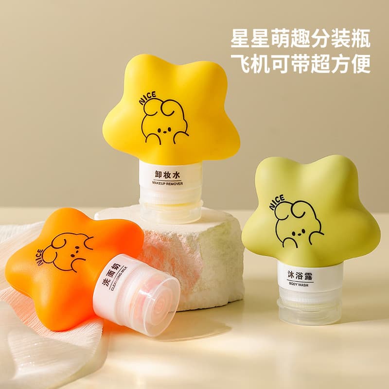 Silicone sub-engarrafamento Shampoo Gel de banho viagem sub-engarrafamento garrafa cosmética removedor de maquiagem gran