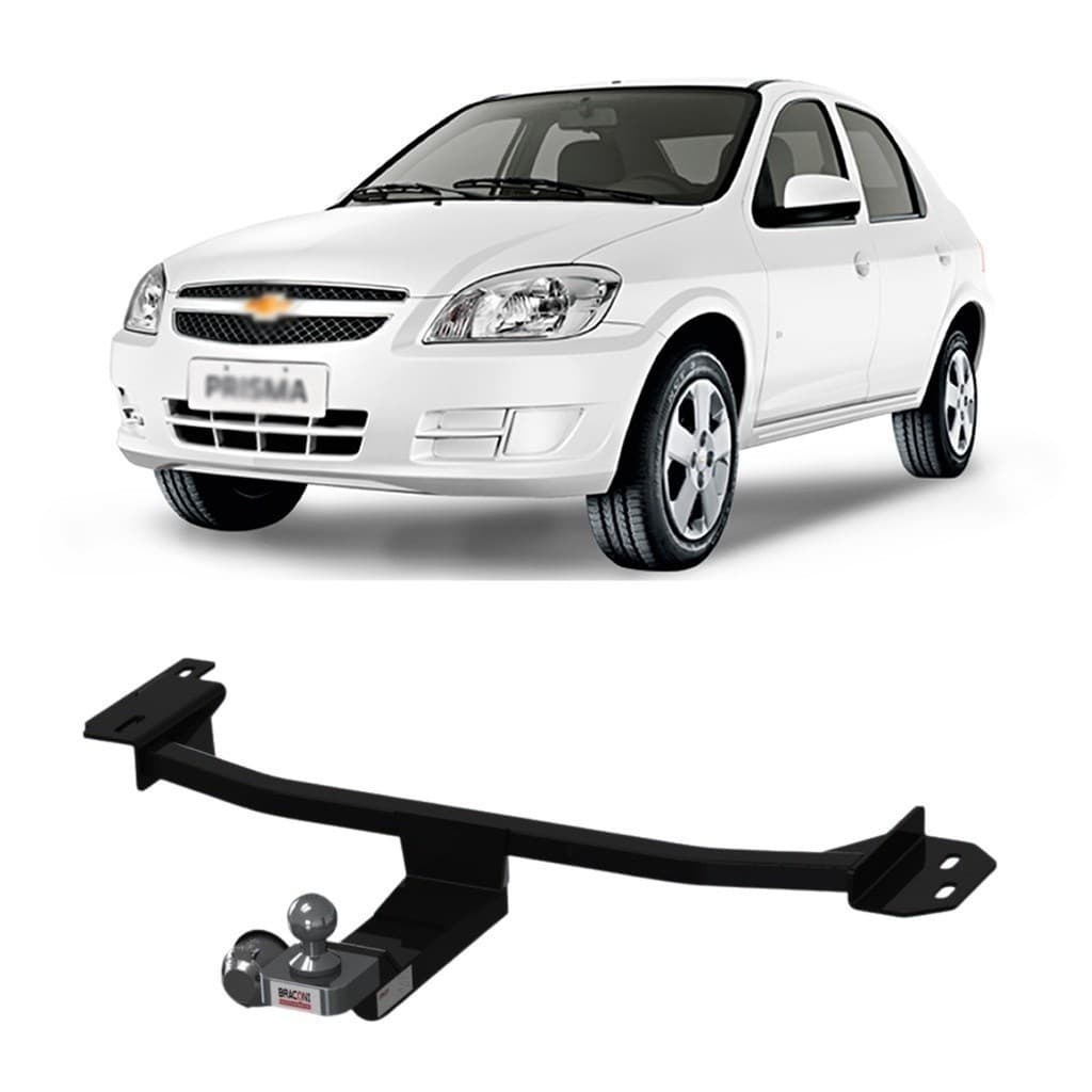 Engate Reboque Fixo Chevrolet Prisma 2006 A 2012 Aco Resistente Capacida Carga 450kg  Inmetro