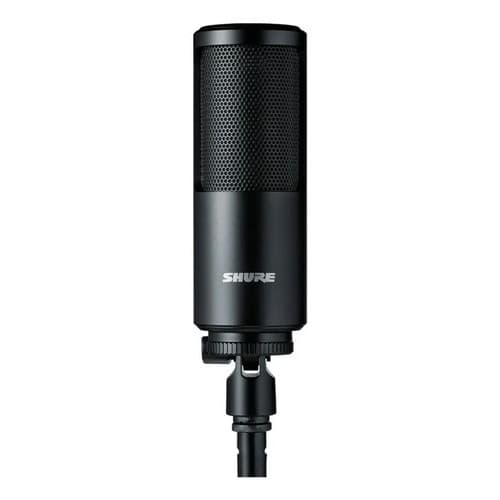 Microfone Shure Sm4 Condensador Estúdio Profissional Preto