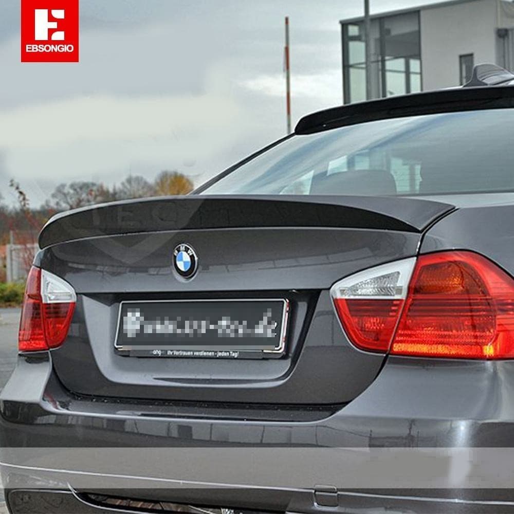 e90 Spoiler Traseiro De Fibra De Carbono Para BMW e90 Série 3 320i 320d 2005-2011 Cauda Dedicada Modificada Ducktail Láb