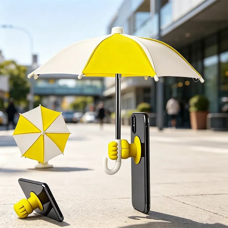 Suporte De Guarda-Chuva De Motocicleta Com Punho Criativo Ventosa-Mini UV À Prova D'água Proteção Solar Contra Uso Duplo