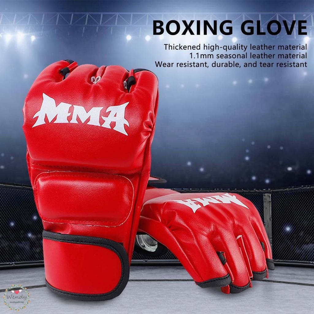 Luvas MMA Para Treinamento De Artes Marciais Com Material Respirável E Resistente Ao Suor , Adequadas Combater Muay Thai
