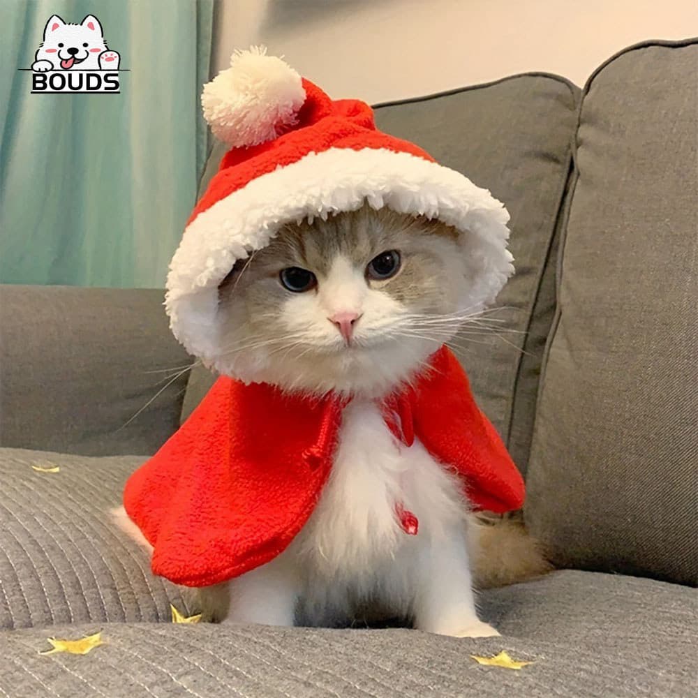 Vestido De natal para Animais De Estimação , Férias De nylon Cachorro o e ano novo , tecido bonito