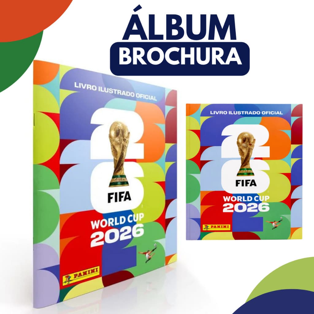Álbum da Copa Do Mundo 2026 Fifa Original Brochura Capa Mole - Álbum