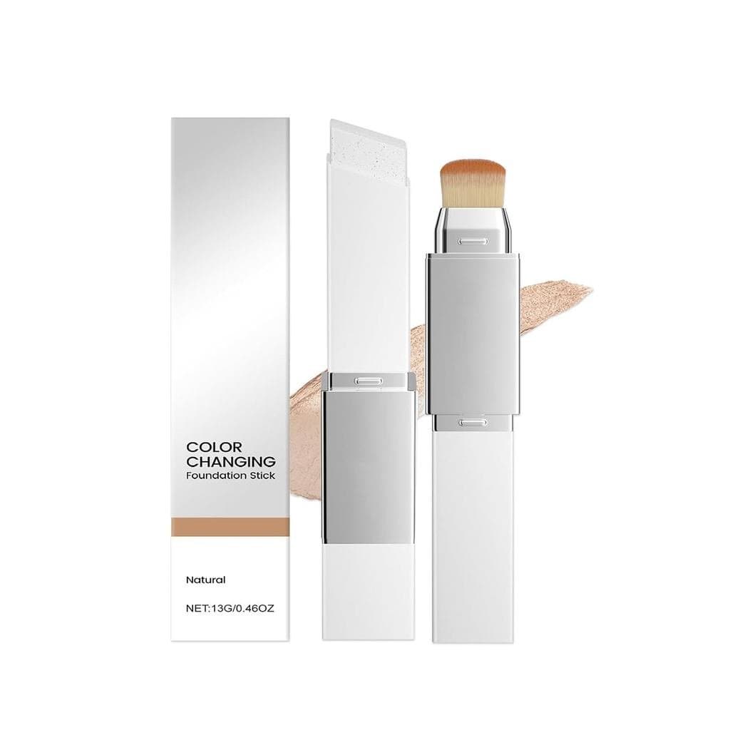 BlancCoverStick,KoreanColor-ChangingFoundationStick,FullCoverageBaseMakeup，Dual-EndedwithDetachableBrushforaFlawlessLook