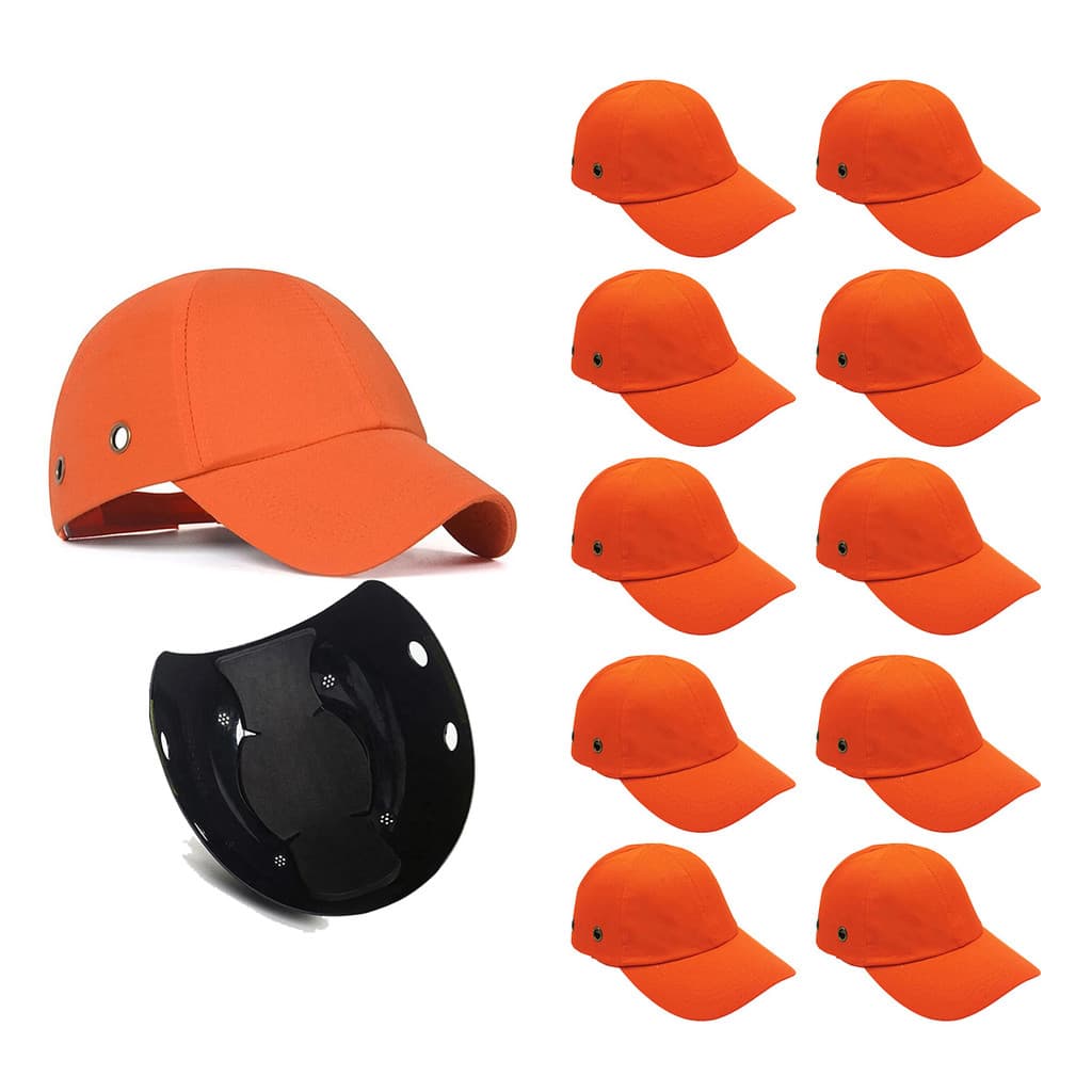 Bone com Capacete Seguranca EPI Kit 10 Uni Obra Construcao Trabalho Reparo Conserto Oficina Casquete Protecao Eficiente