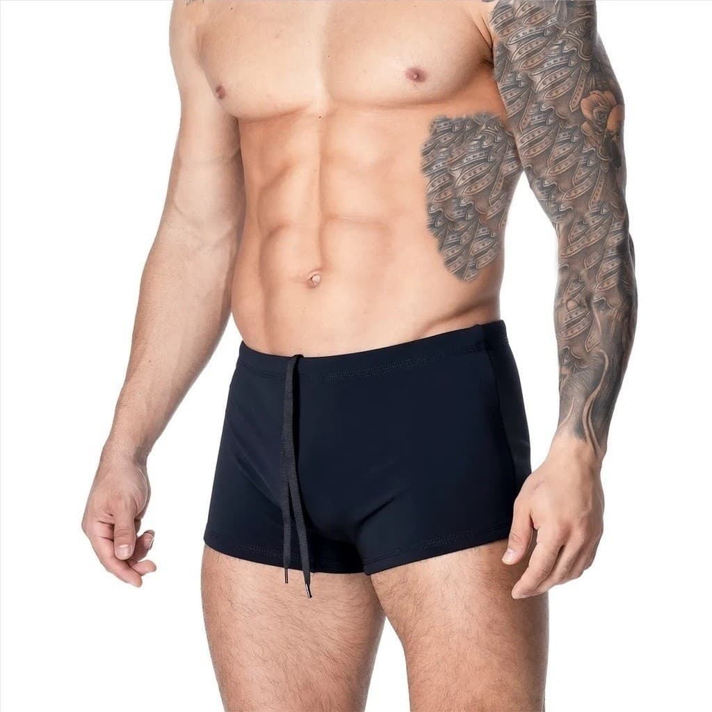 Sunga Preto Lisa Masculina Adulto