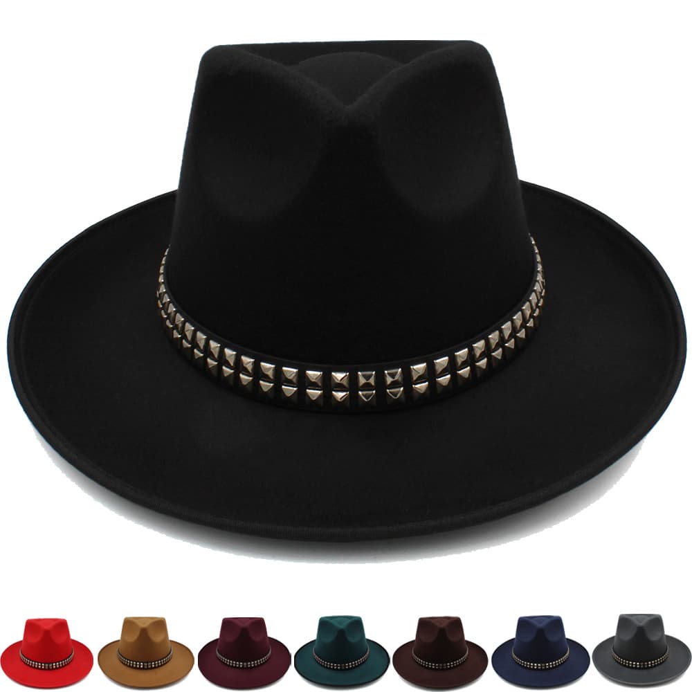 Masculino grande borda chapéu de lã Retro cavalheiro Shanghai praia chapéu feminino panamá chapéu quente protetor solar
