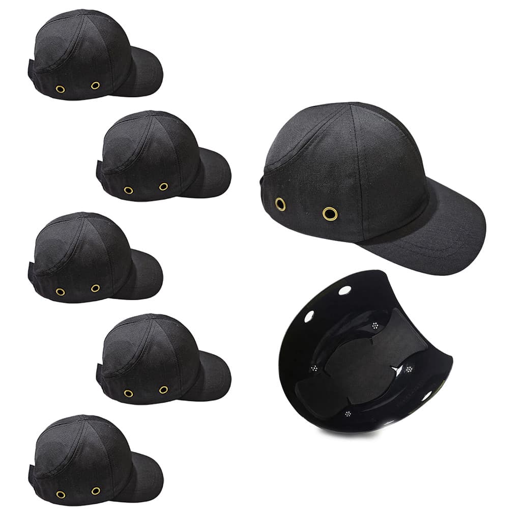 Bone com Capacete EPI Kit 5 Uni Obra Seguranca do Trabalho Casquete Reparo Construcao Oficina Protecao