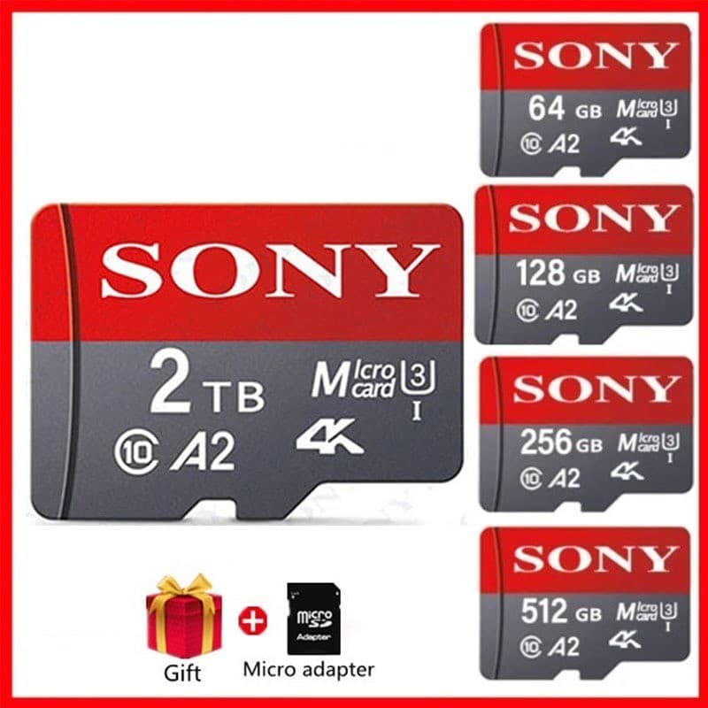 Cartão SD De Alta Velocidade De Memória Flash 2 Tb 1 512 Gb 256 128 Micro TF Class10