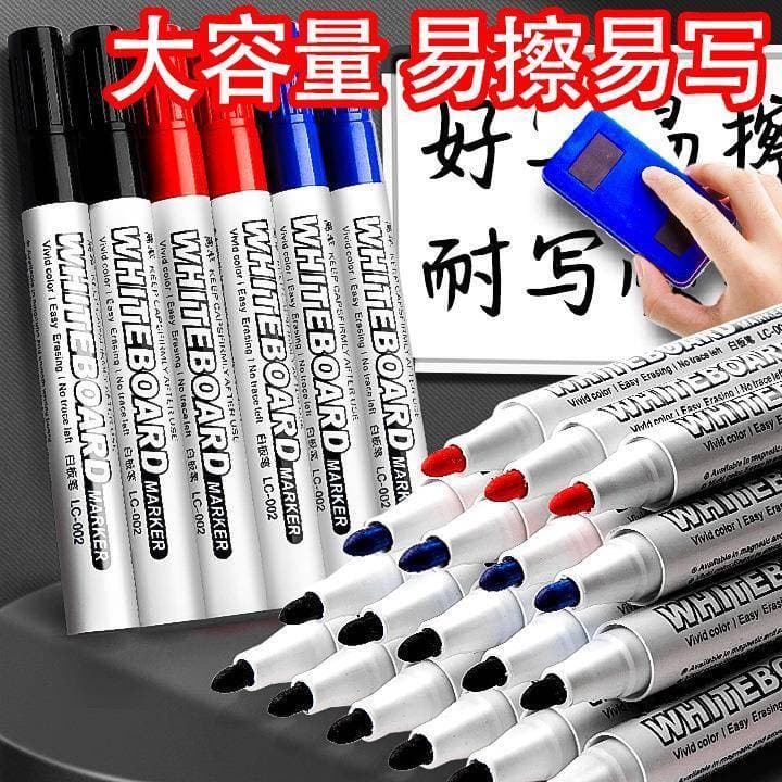 Hobby caneta quadro branco preto vermelho azul linha gancho caneta cabeça grande marcador à base de água estudantes usam