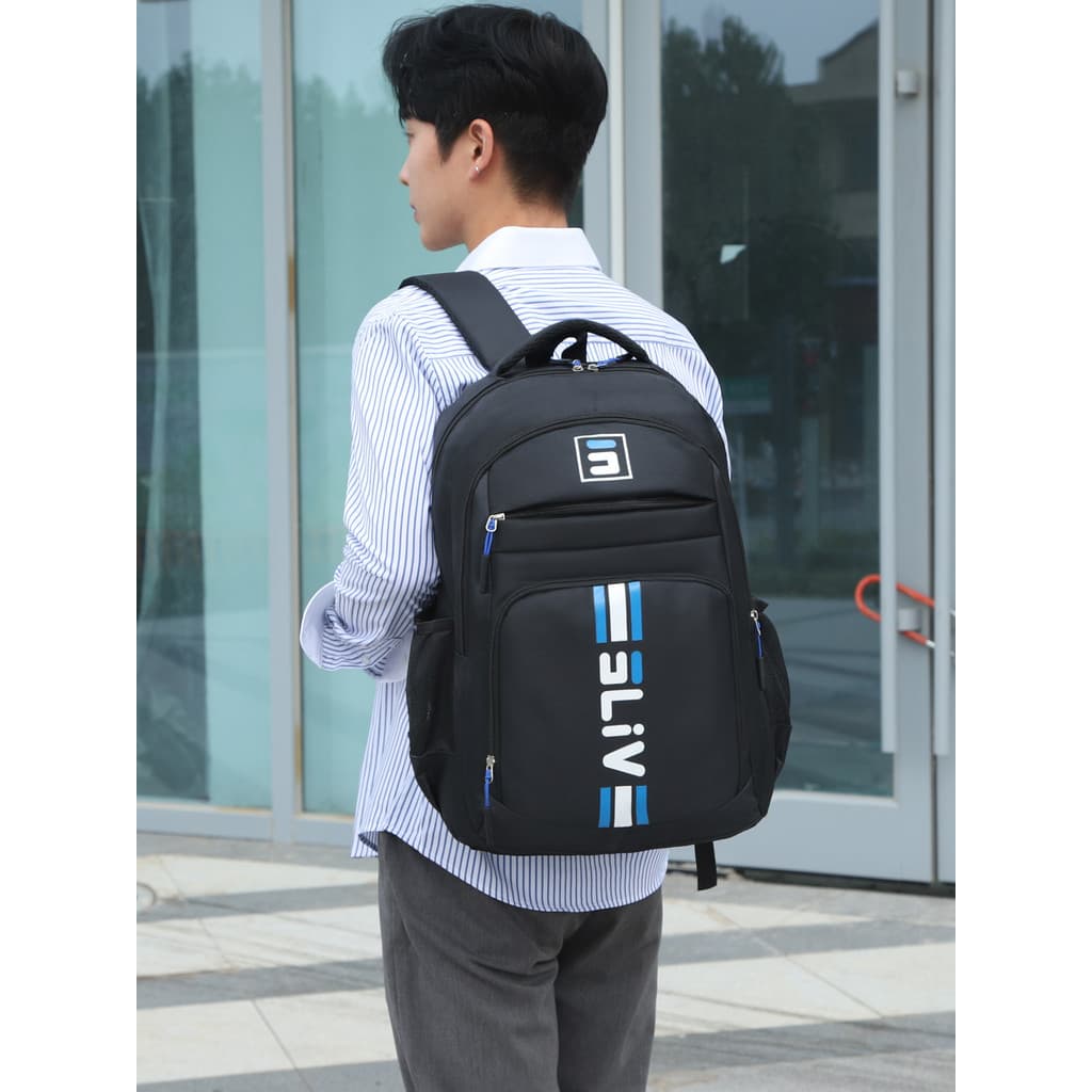 Mochila masculina de grande capacidade, lazer, portátil, viagem ao ar livre, academia, armazenamento multicamadas, pode