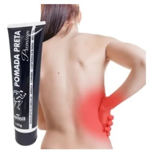 Pomada Massageadora Preta Premium - 150g - Apinil Cosméticos (Alivio Imediato)