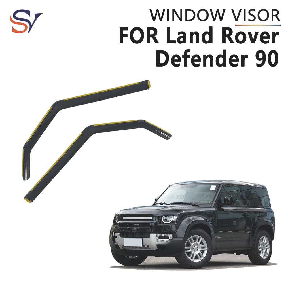 Material premium-PC Escudo Meteorológico Para Land Rover Defender 90 2021 + INCHANNEL Atacado Janela Defletor Do Carro N