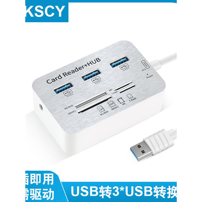 USB3.0 divisor Docking Station leitor de cartão TF hub portátil multifuncional hub de Interface de alta velocidade