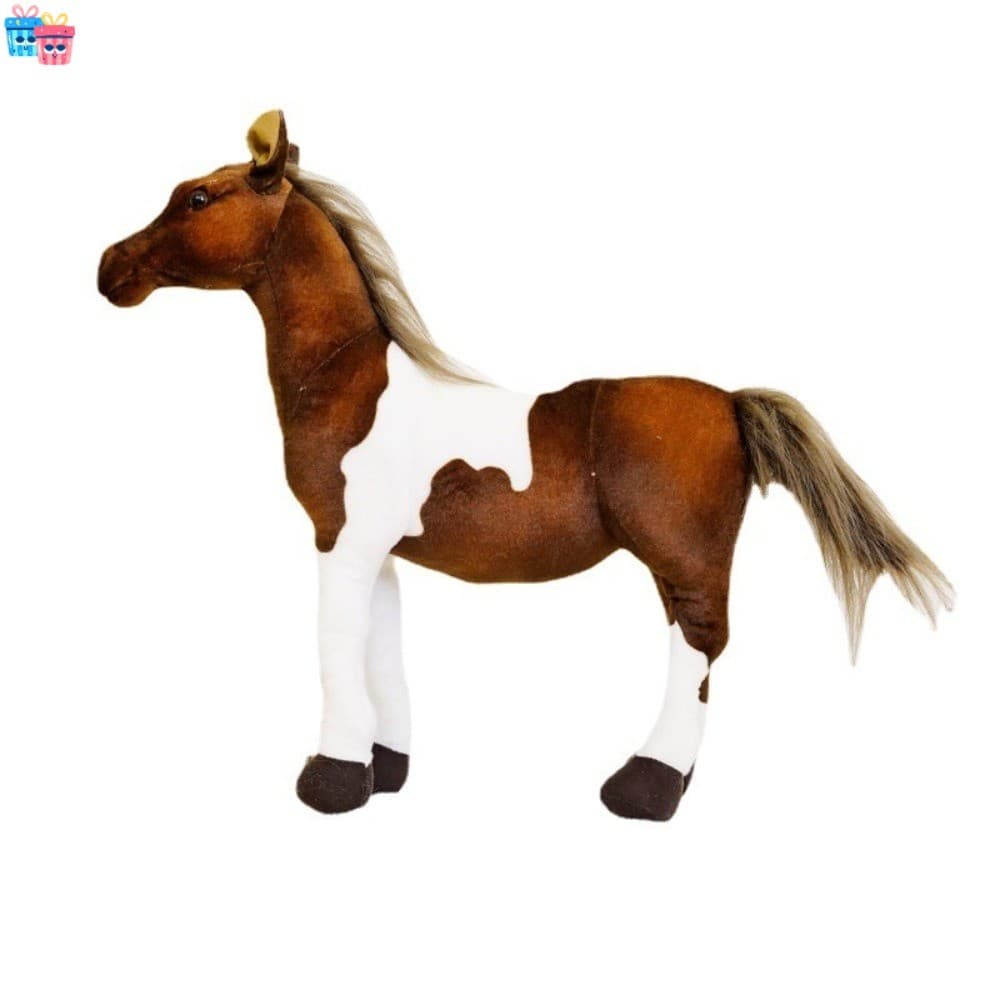 Realista Akhal Teke Mini Cavalo Brinquedo De Pelúcia Boneca Pônei Macio Animal Crianças Brincam Decoração De Casa Presen