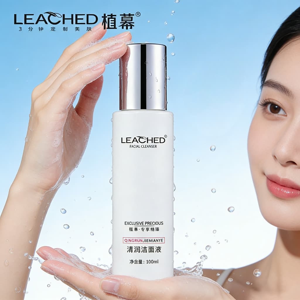 LEACHED LEACHED Limpador Hidratante Limpador Facial Removedor de Óleo Limpeza Suave Disponível Produtos de Cuidados com