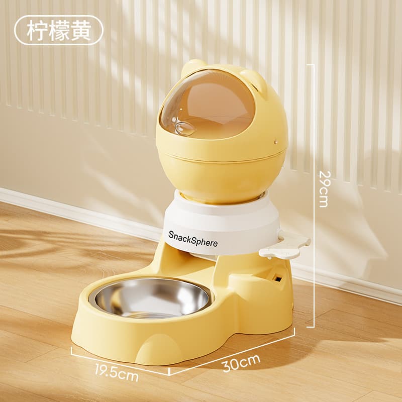 Comedouro Inteligente Ativado por Pressão, Tigela de Dosagem Automática de Grande Capacidade, Tigela Universal Anti-derr