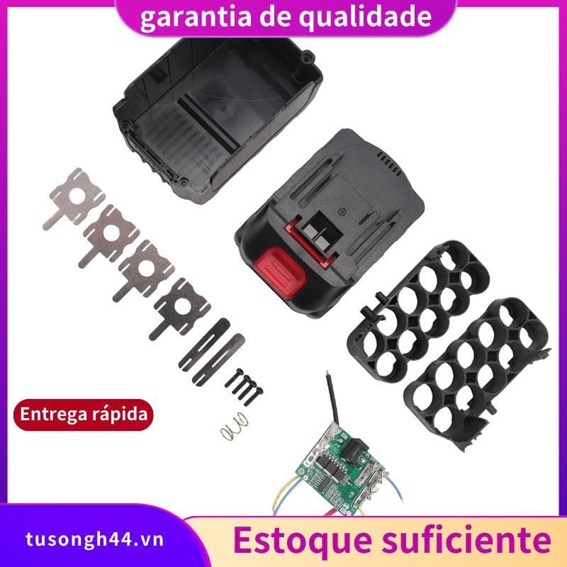 Caixa De Armazenamento De Bateria 21V 21V 10S 18650 De Íon-Lítio 16.8V 4S Acessórios PCBA jimarnoldbr