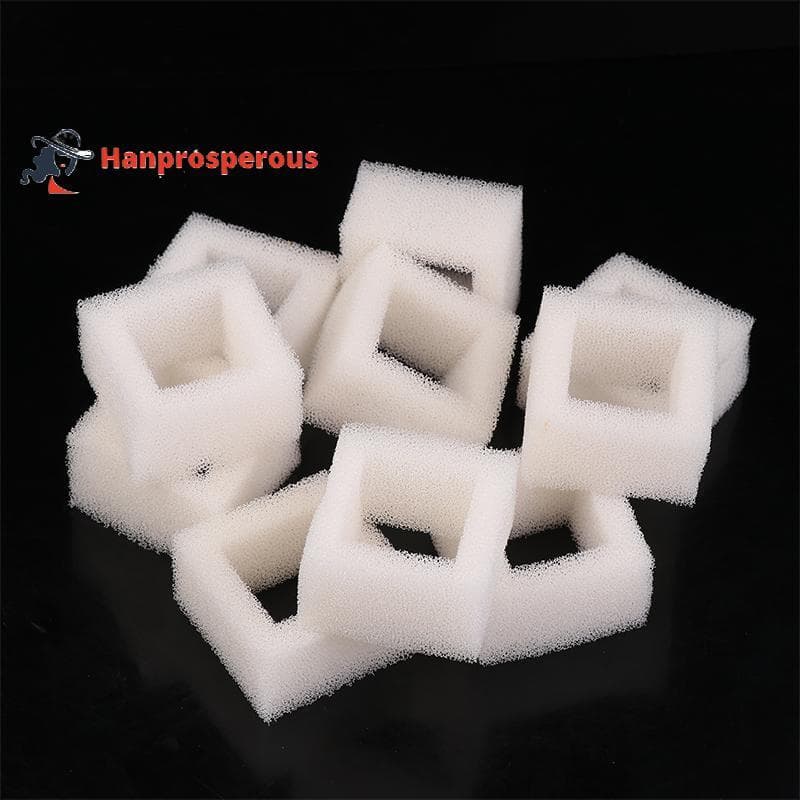 Hanprosperous > 10 Unidades De Filtros De Espuma Para Bomba De Água Fonte Gatos Compatíveis Com Dispensadores Quadrados