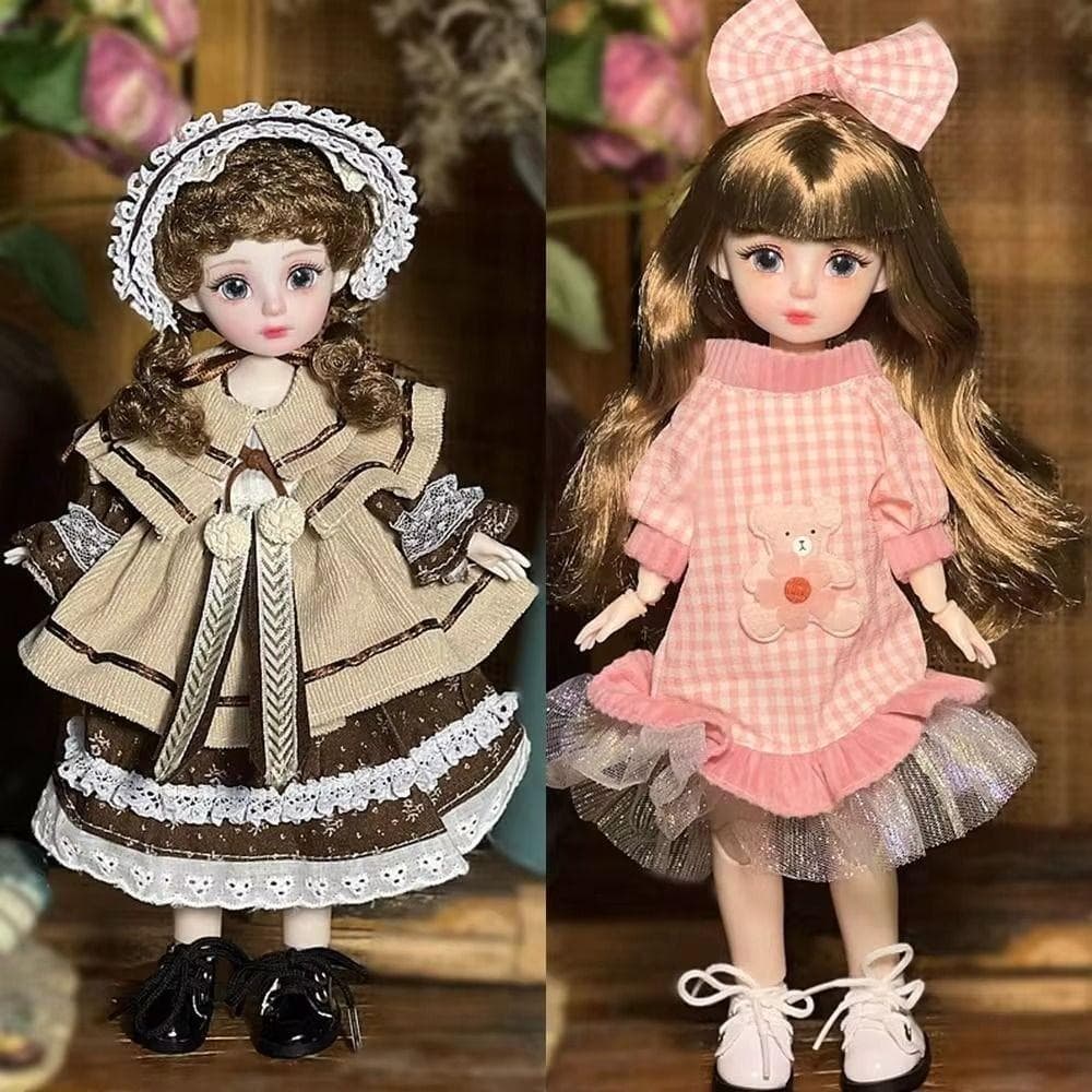 1 Conjunto De Boneca BJD De 30 Cm Com Roupas , Cabelo Longo 1/6 SD Princess Dress Up Bonecas , Elegante