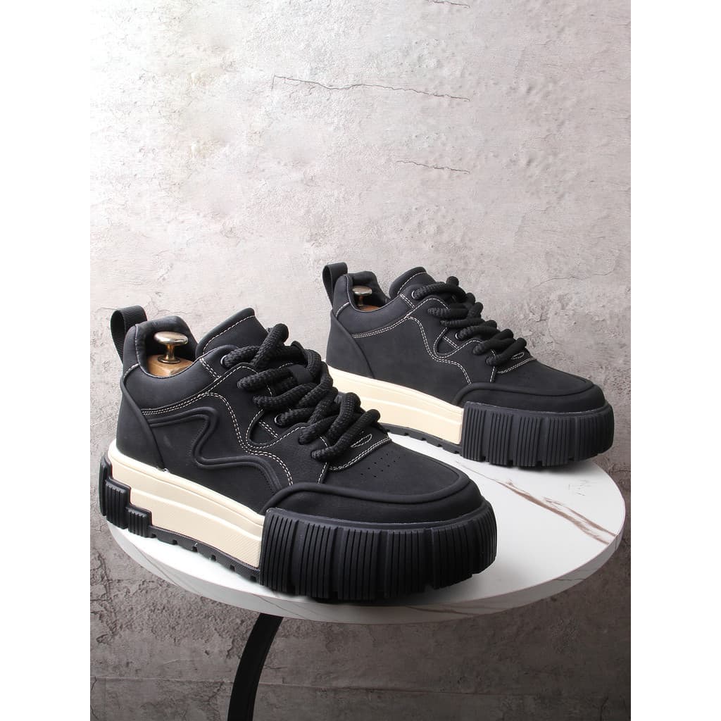 Sapatos masculinos 2025 novo estilo outono inverno Street Wear high-end sentir sola macia All-Match esportes masculinos