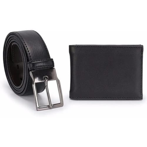 Kit Cinto + Carteira Masculina Pequena Porta Cartão Luxo 207