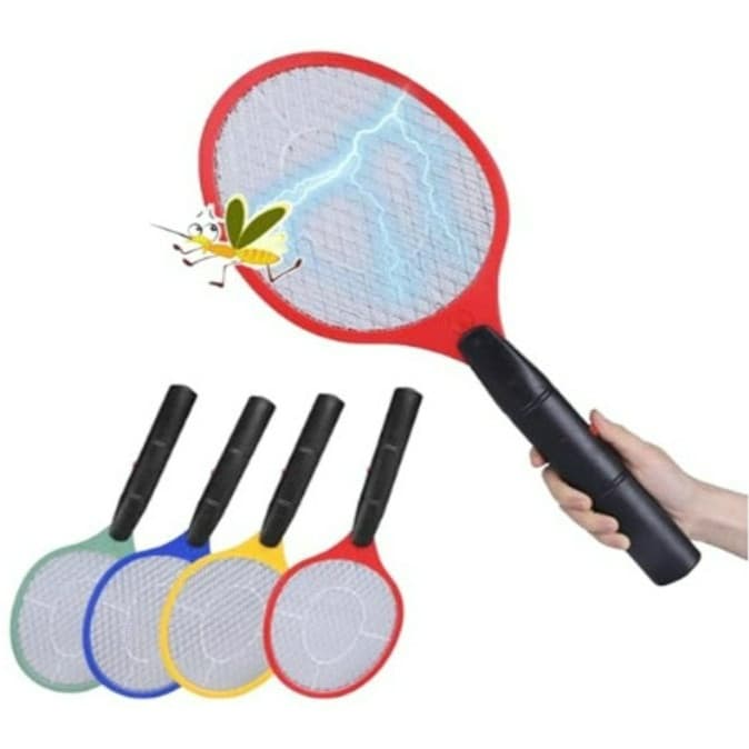 Raquete Elétrica Mata Mosquito Recarregável USB Mata Pernilongo Mosca Insetos Anti Dengue