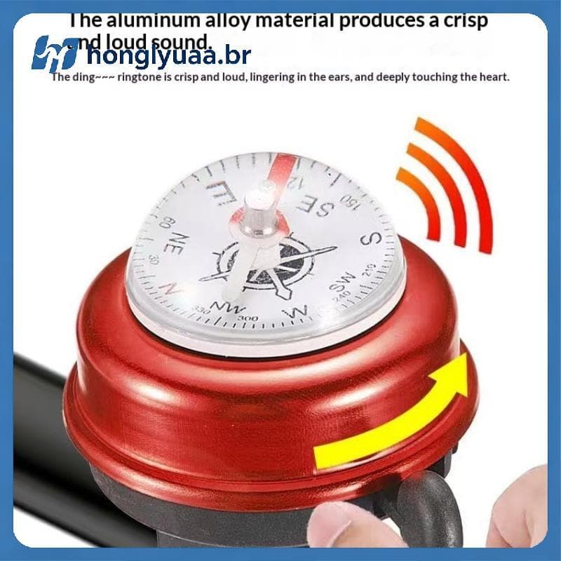 Anel De Guidão De Liga De Sino De Bicicleta , 22mm , Ajuste Universal , Tom Claro , Fácil Instalação Para Crianças , Adu