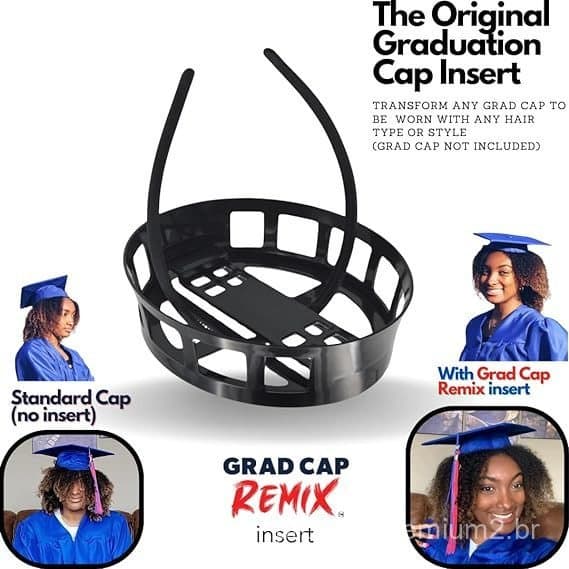 O Capa de Formatura Remix, um dos mais vendidos, protege seu boné de formatura e combina com qualquer penteado, unissex.