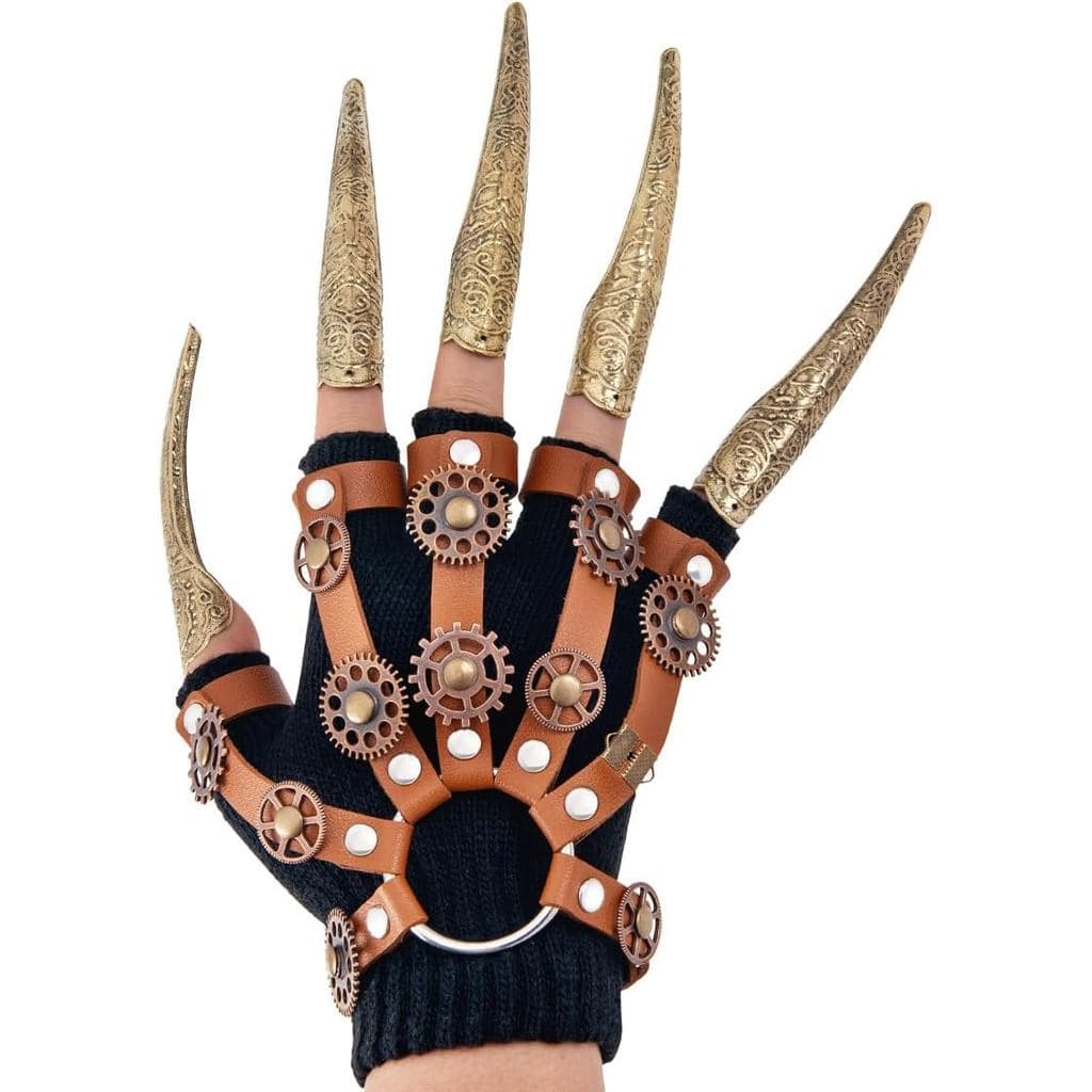 Luvas Steampunk Xiao Cheng Ming Zhu, Conjunto de Anéis de Punho para Feiras Medievais e Renascentistas, para Mulheres e