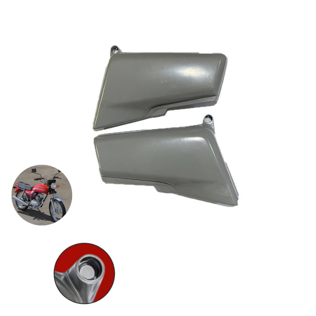 Par de carenagens laterais para Honda CG 125 1983 a 1994, sem pintura